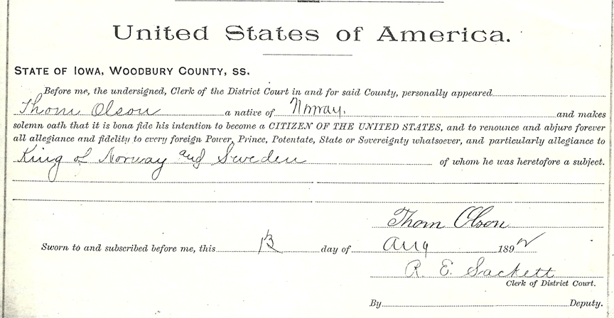 thomas olson atc code