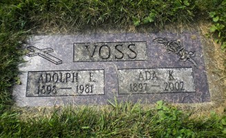 Adaolph and Ada Voss Headstone