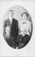 Back: Lawrence and Mary Ester "Kaye" Sutton Front: Edwin and Bridget Kaye